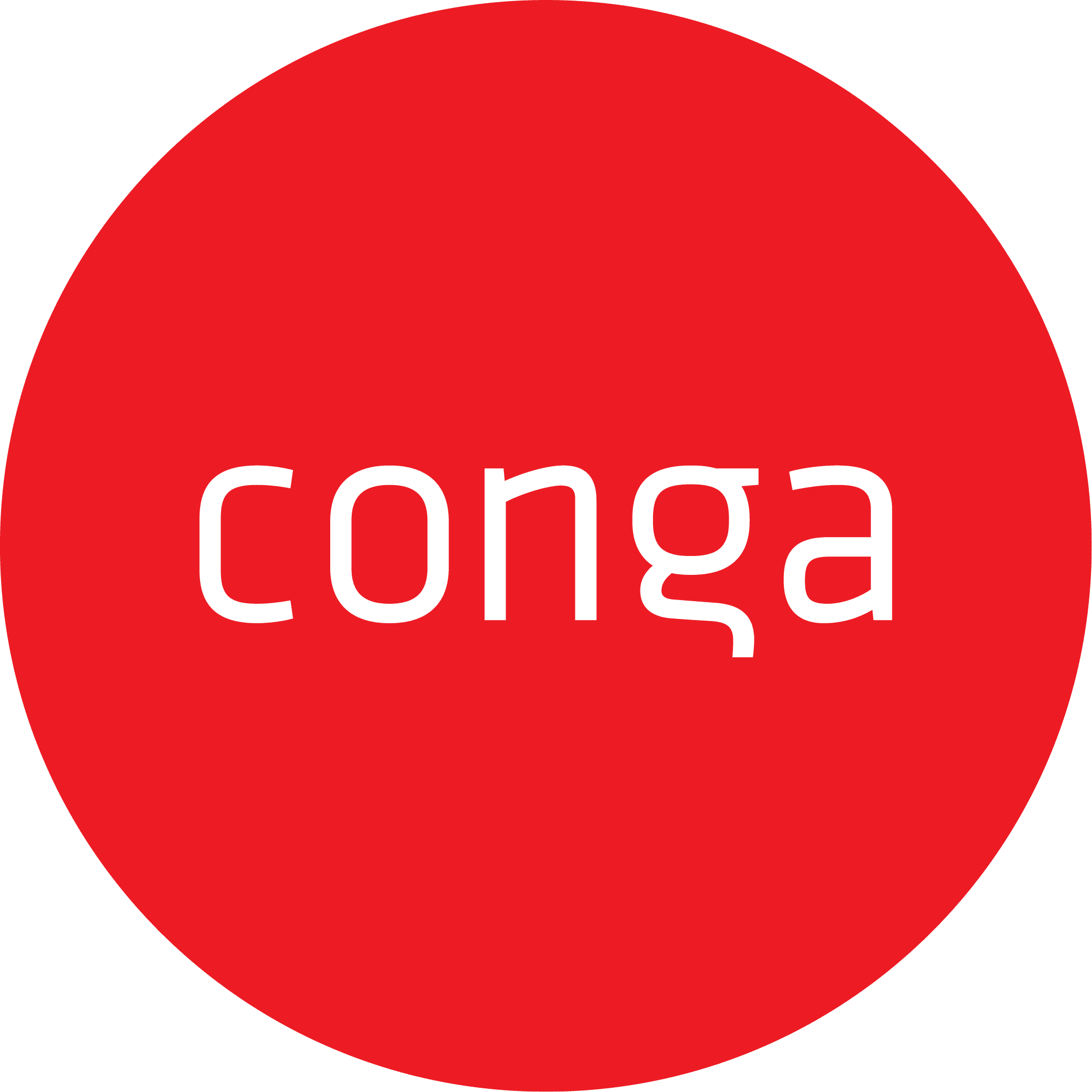 Conga logo red circle