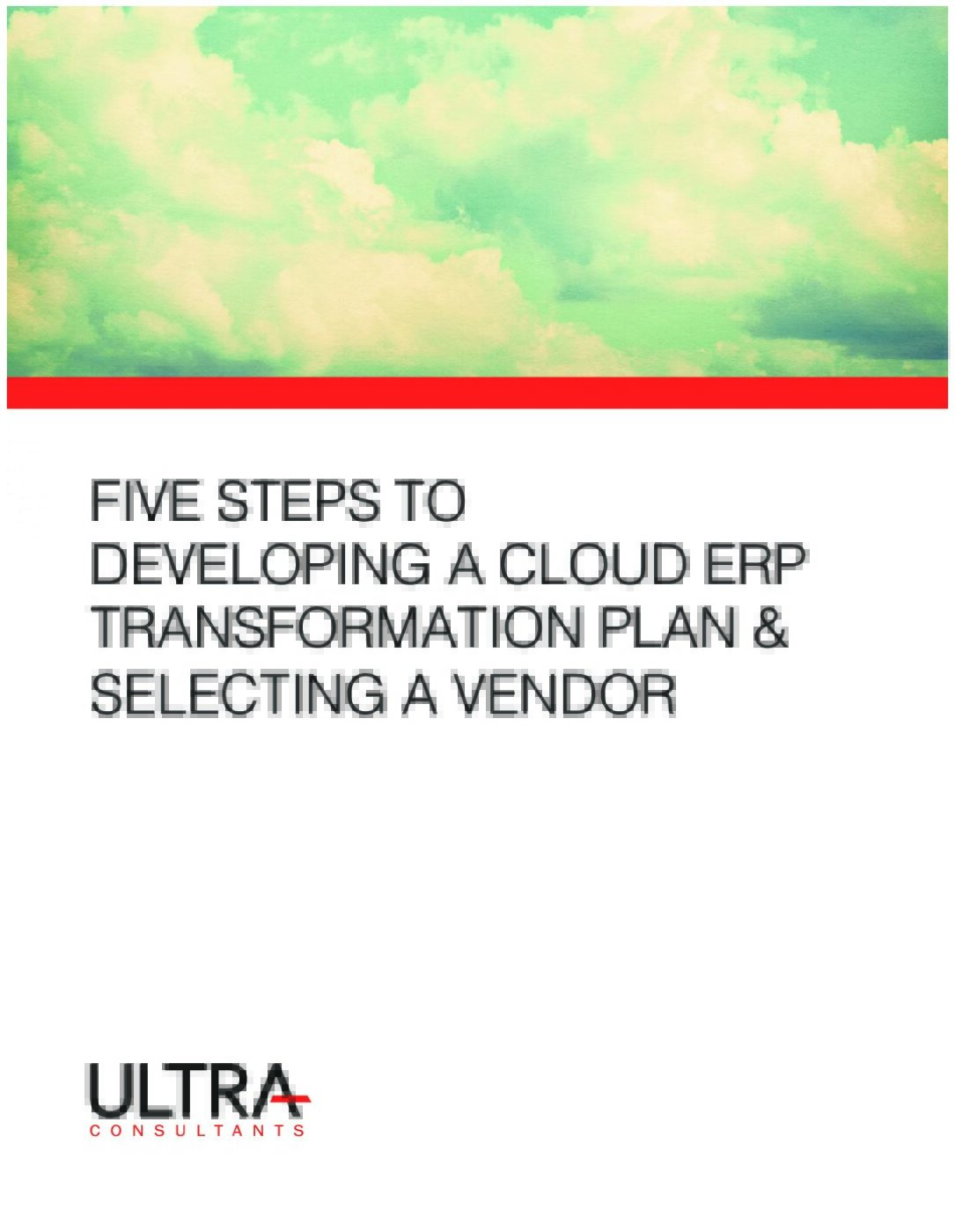 Steps to develop could ERP transformation plan