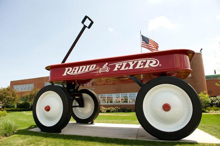 Radio Flyer red wagon.