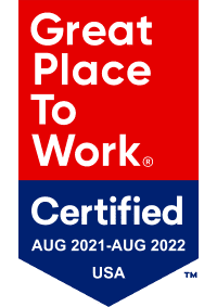 Certified great place to work banner