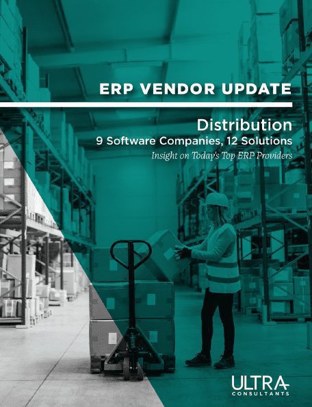 ERP Vendor Update - Distribution - Cover