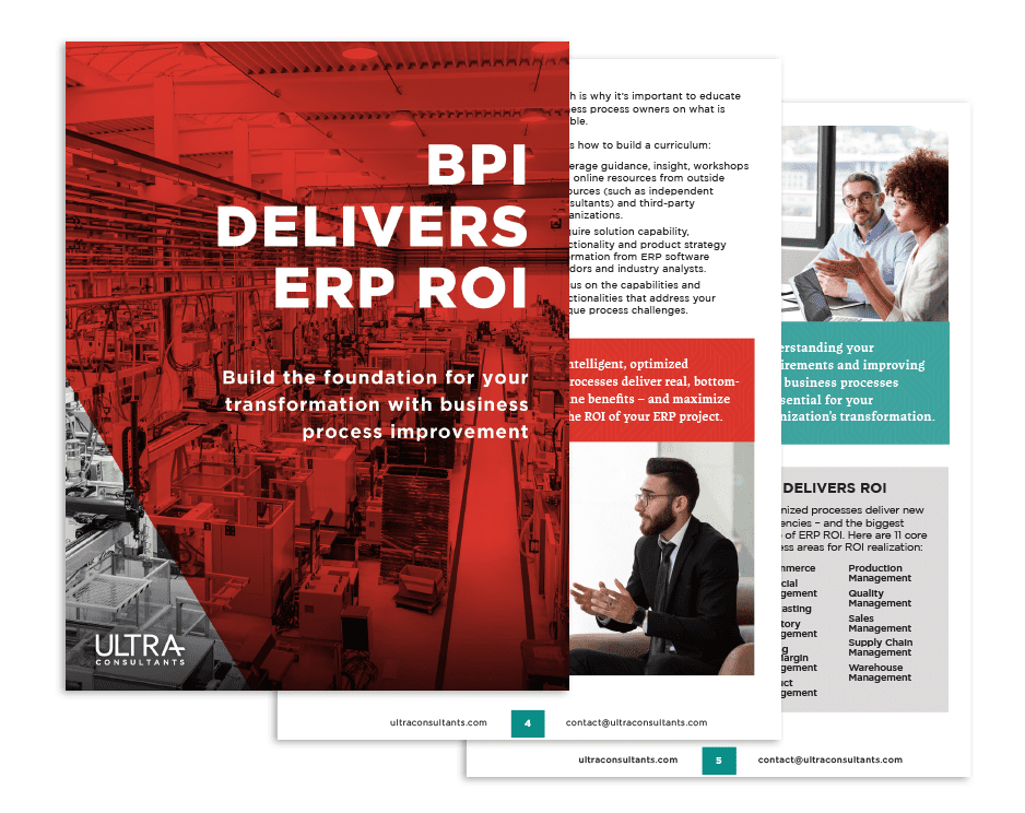 ERP for business process improvement