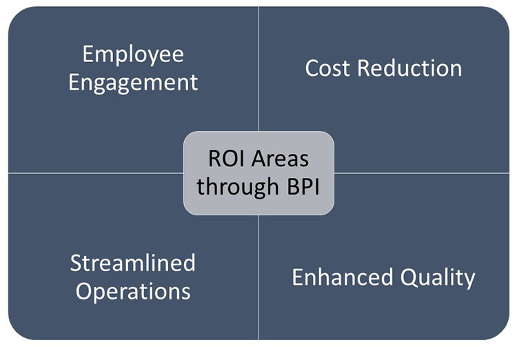 roi areas from BPI business process improvement