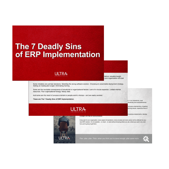 7 deadly sins of ERP implementation