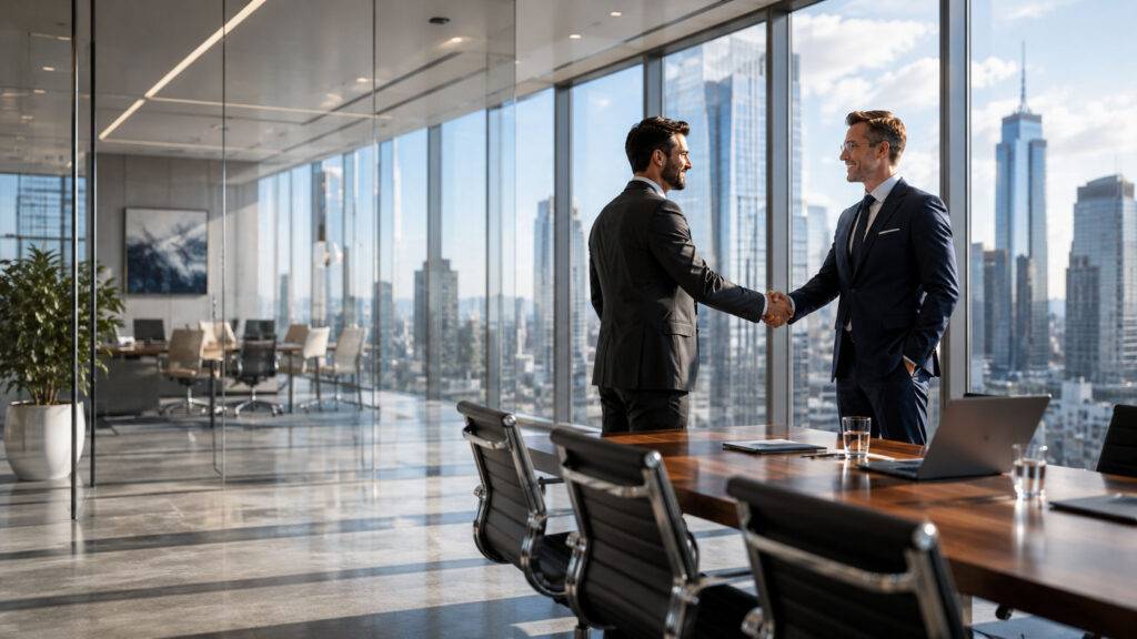 Executive stakeholders aligning on ERP selection priorities
